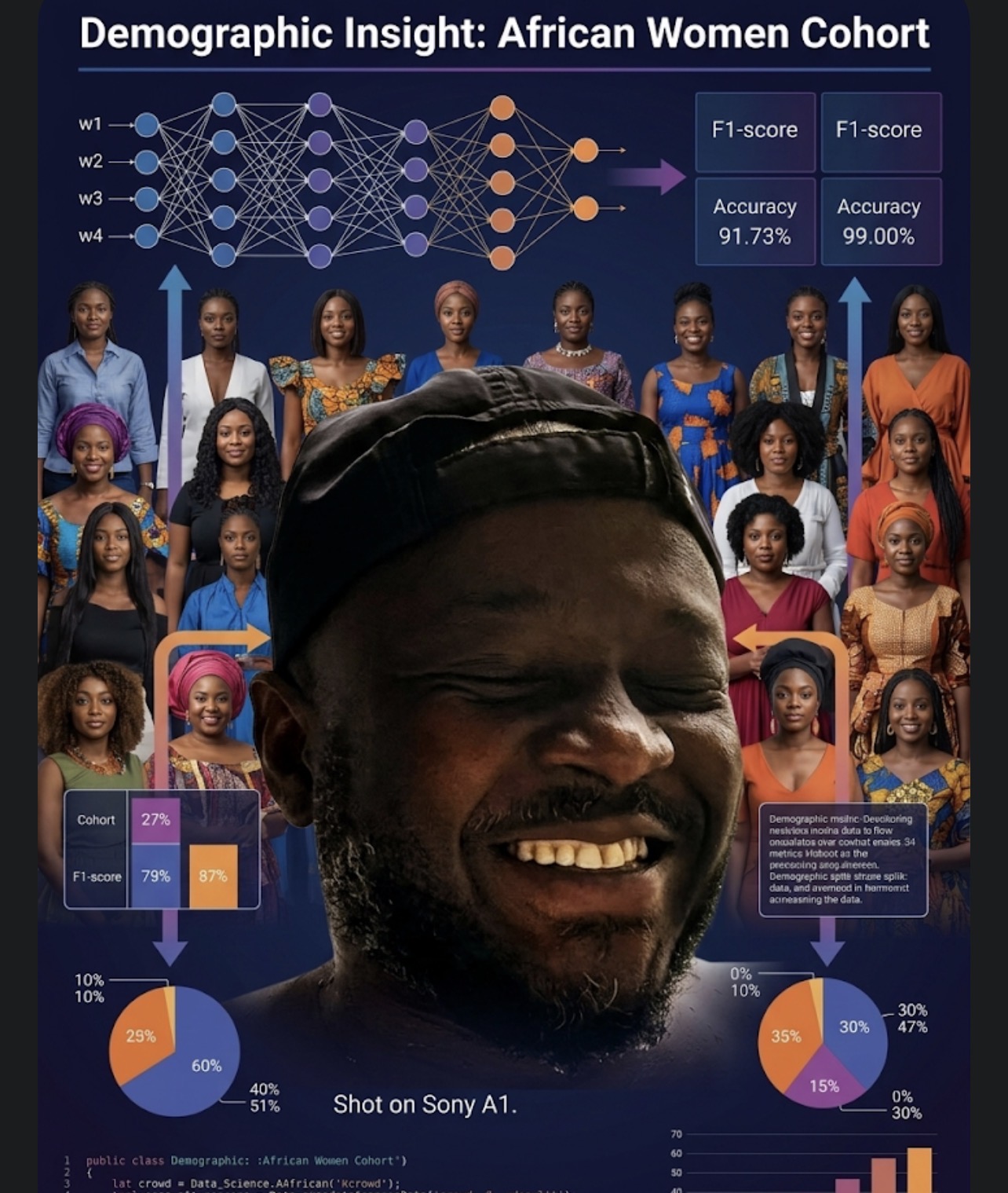 Fictional dramatic infographic of Moustapha Hama